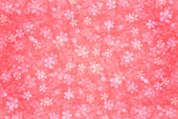 桜　年賀状　背景