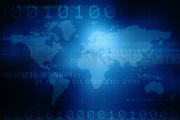 World Map Business background