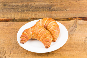Fresh baked croissants