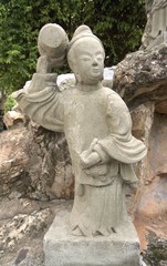 Fototapeta na wymiar stone statue at Wat Pho temple