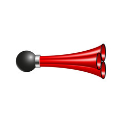 Triple air horn in red design
