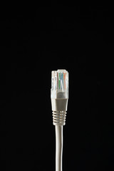 Black Background, Internet Cable