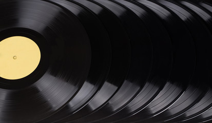 black vinyl records