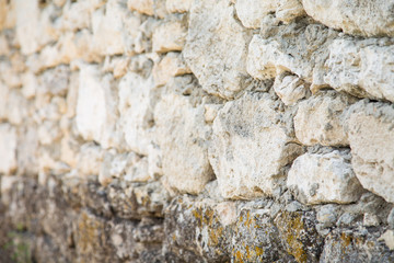 Naklejka premium Old wall with stones. 