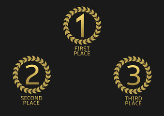 Fototapeta premium Golden awards