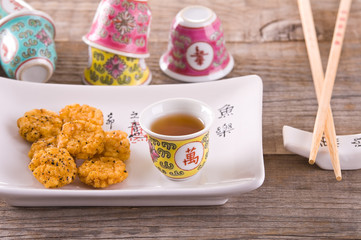Japanese style snack.