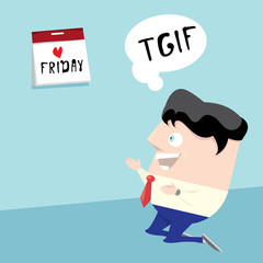 thanks god it is friday concept. i love friday