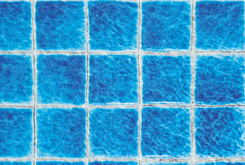 blurred waves blue tiles