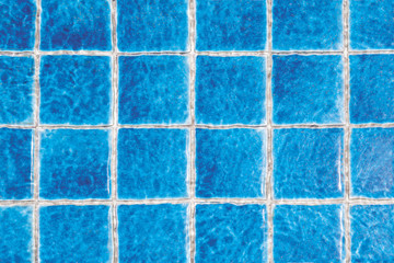 blurred waves blue tiles