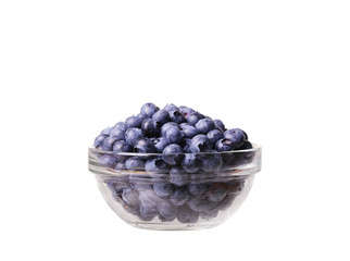 blueberries in a glass