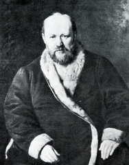 Fototapeta premium Alexander Ostrovsky, russian plywright (Vasily Perov, 1871)