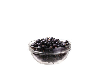 white currants in a glass view