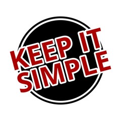 Keep it Simple black circle