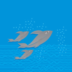 creative fish vector illustration 