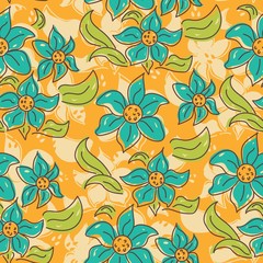 Abstract seamless pattern with floral background. Vector illustration

