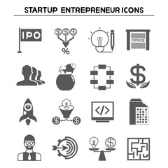 start up business icons