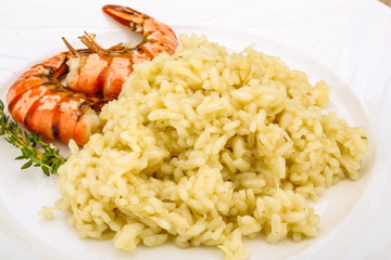 Risotto with prawn