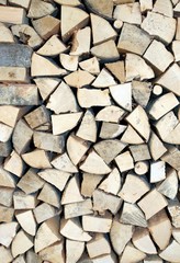 pieces of wood for ecological heating