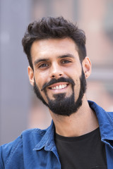 Obraz premium Young man with beard