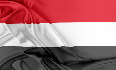 Yemen Flag. 