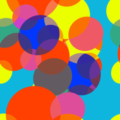 Bright Abstract background of circles. Seamless.