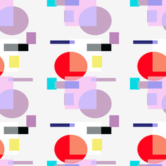 Abstract pattern with bright colors. Seamless.