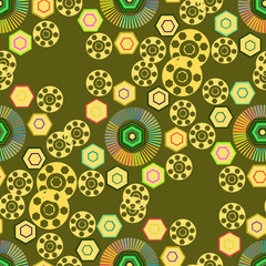 Background Steampunk. Seamless.