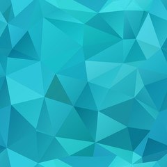 Blue polygonal seamless mosaic background.