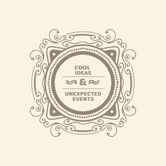 Monogram  luxury logo   template