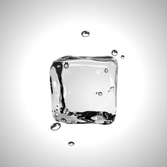 Vector Ice cube. EPS10.