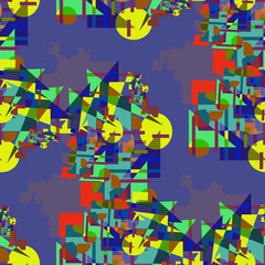 Geometric colorful seamless background.