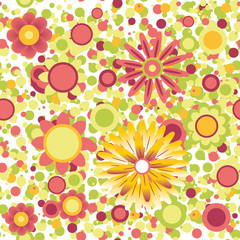 seamless pattern with flowers