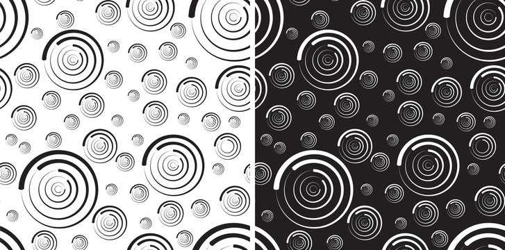 Seamless pattern of rounds for background 