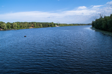 River in the sunny day