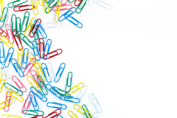 colorful paper clips 
