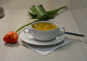 hot chicken potato soup