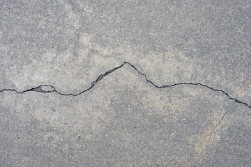 Cracking concrete on ground 2