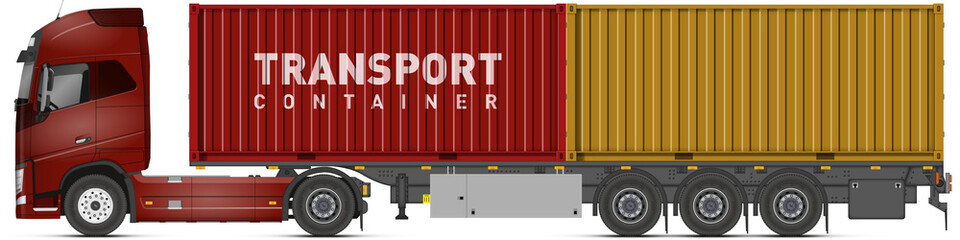 Camion + container V4