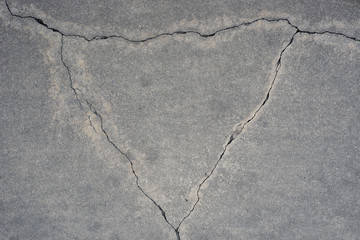 Cracking concrete on ground 5