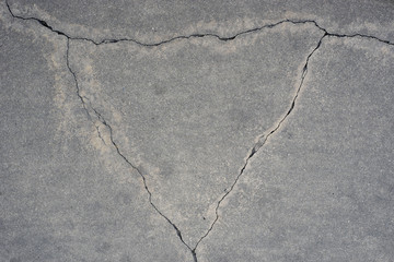 Cracking concrete on ground 5