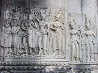 乳海攪拌　壁画　