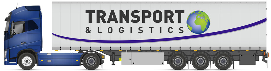 Camion + remorque bâche V2 © Norman75