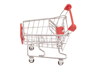 Shopping Cart Isolated On White