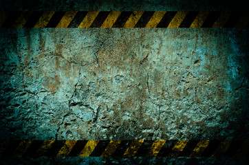 Nuclear radiation warning symbol on grunge wall background - obrazy, fototapety, plakaty