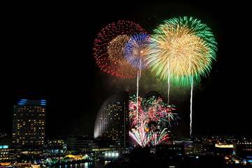 横浜の花火