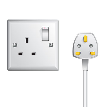 UK socket and cable