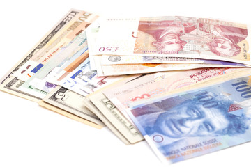 Fototapeta na wymiar International currencies