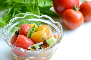 peeled tomato salad