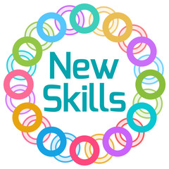 New Skills Colorful Rings Circular 