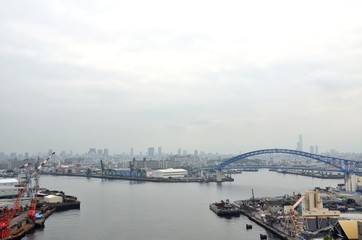 Obraz premium なみはや大橋からの景色
